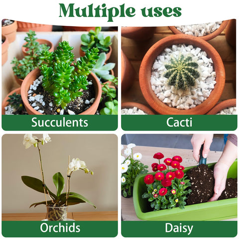 Nyobely Perlite is lightweight and reduces root pressure to foster growth
