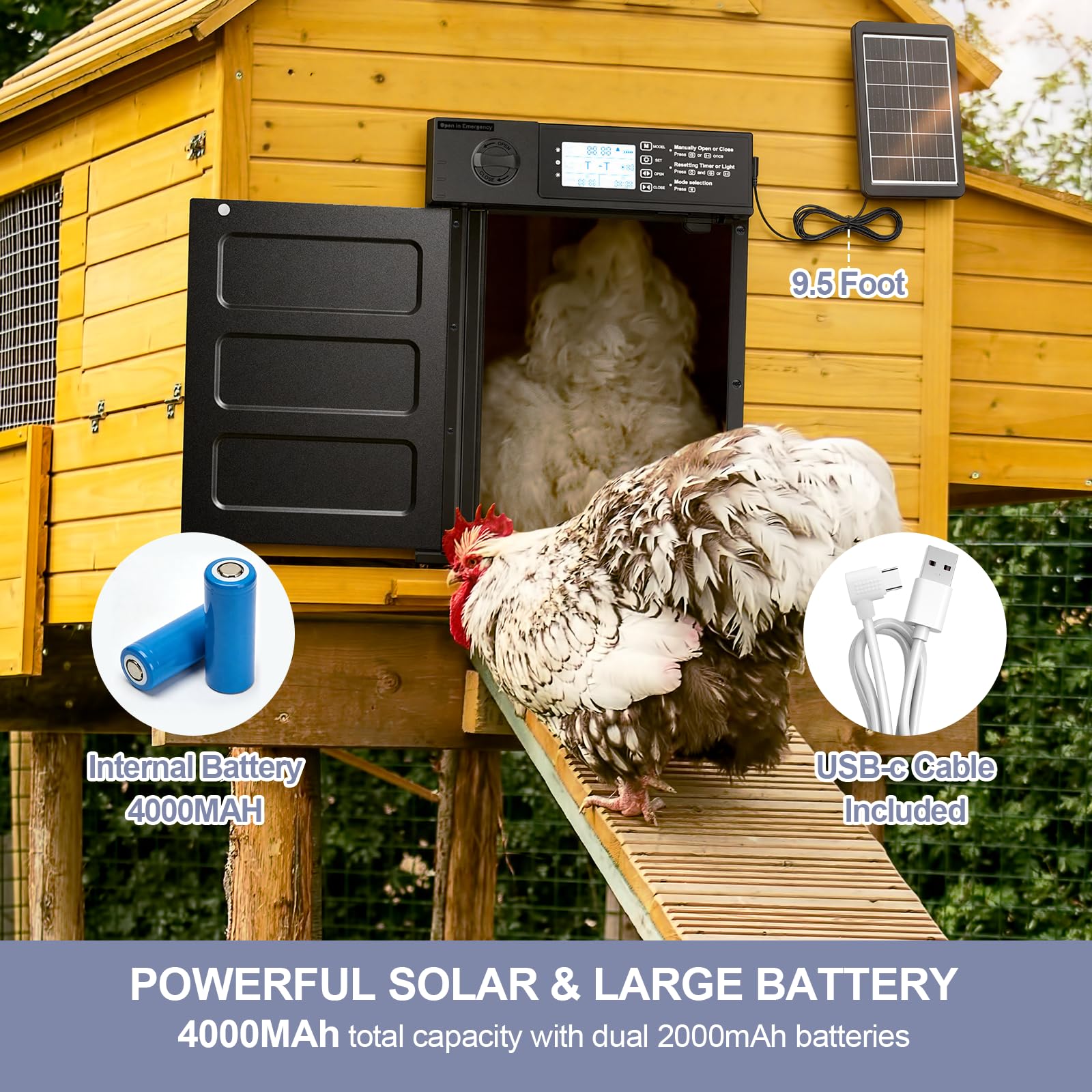 NyPots 4000mAh battery visual emphasizes extended reliability in varying weather
