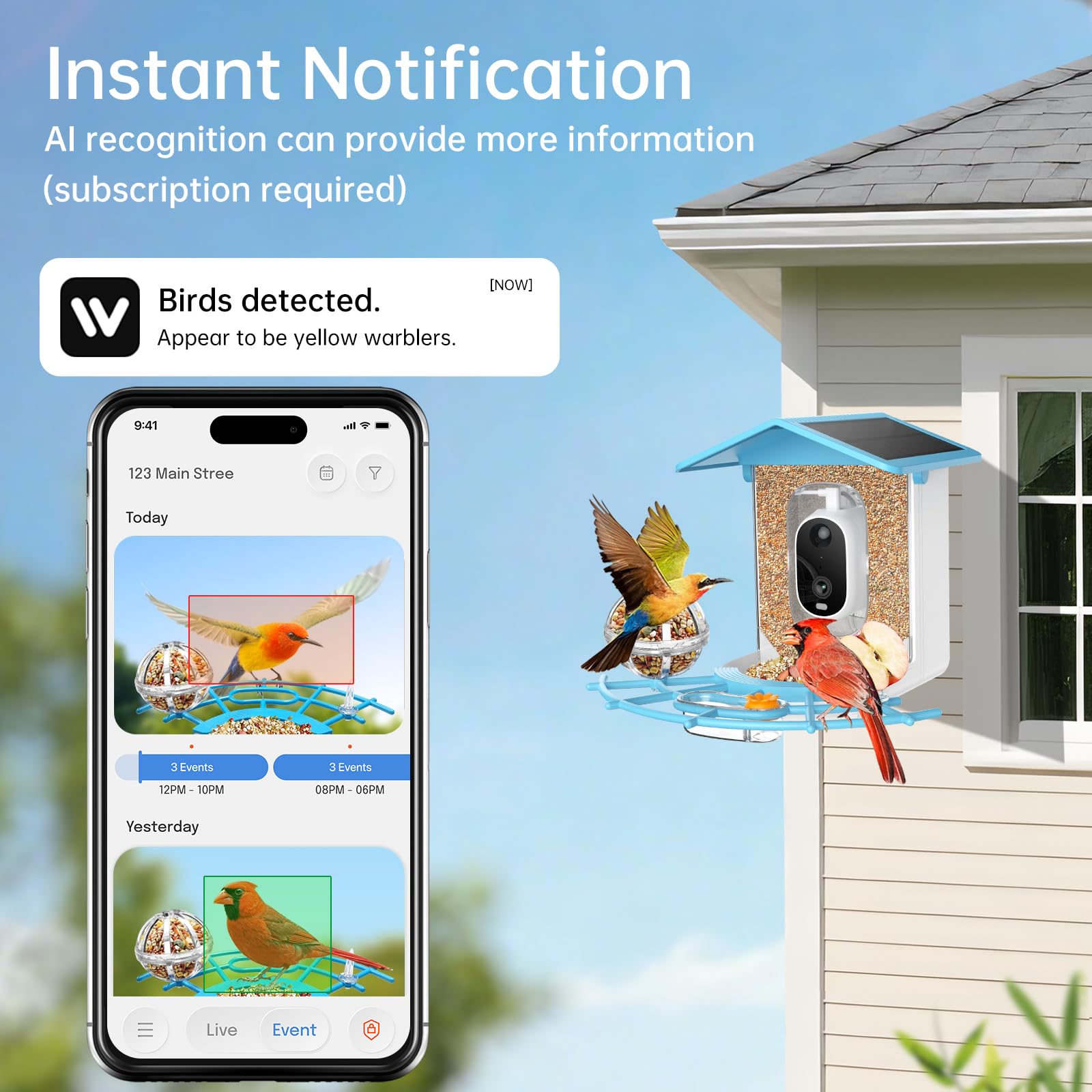 NyteElf 2.4GHz WiFi connection enables instant alerts.