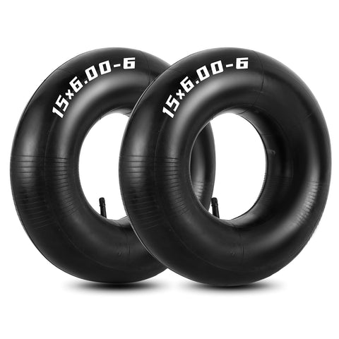 NYXOVA 2-pack 15x600-6 inner tubes ready for rugged lawn and garden use.