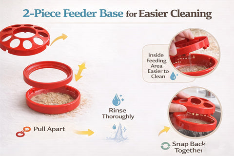 NZJWZS anti-tip base keeps the unit stable during movement.