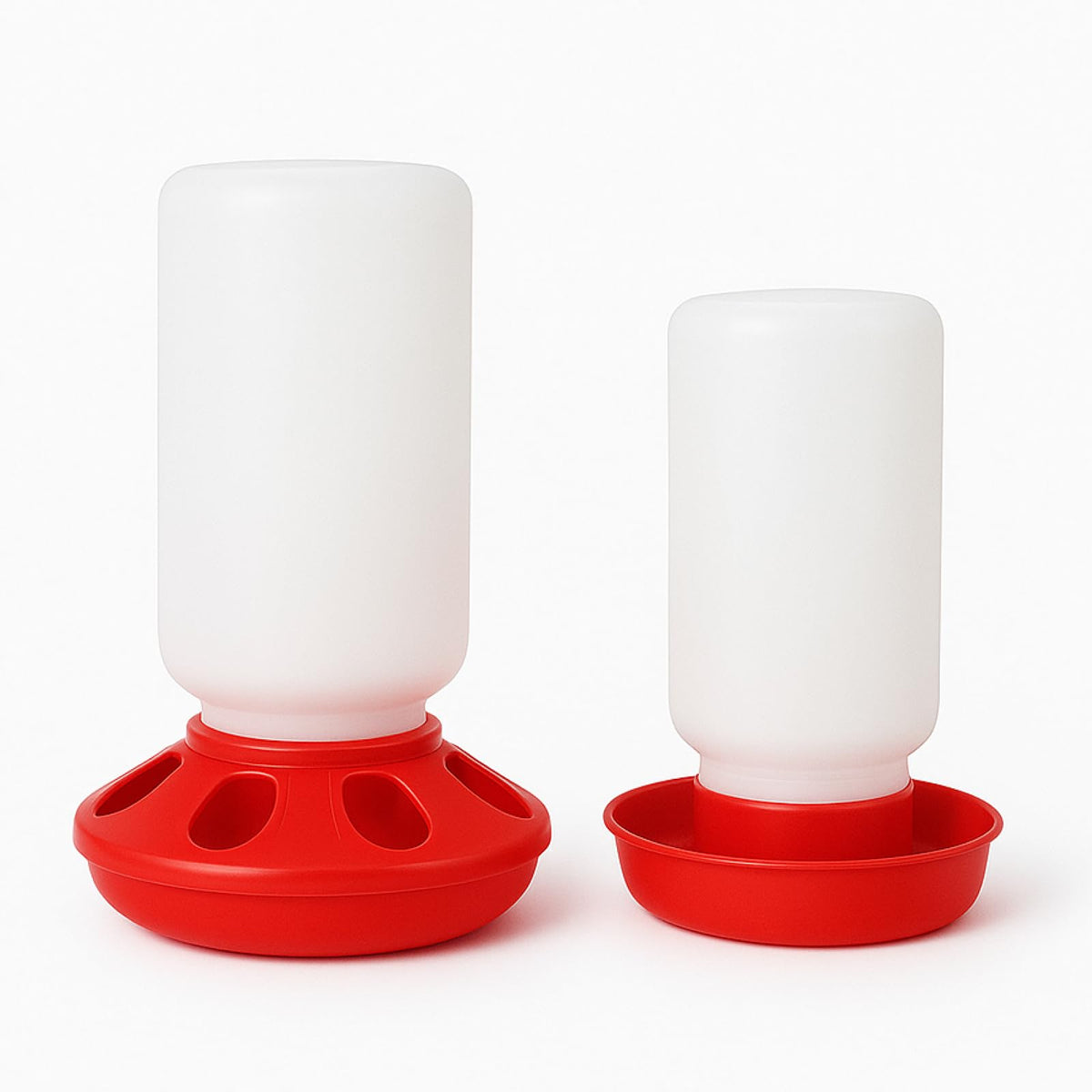 NZJWZS baby chick feeder 8-hole in use reduces feed waste in a busy brooder.