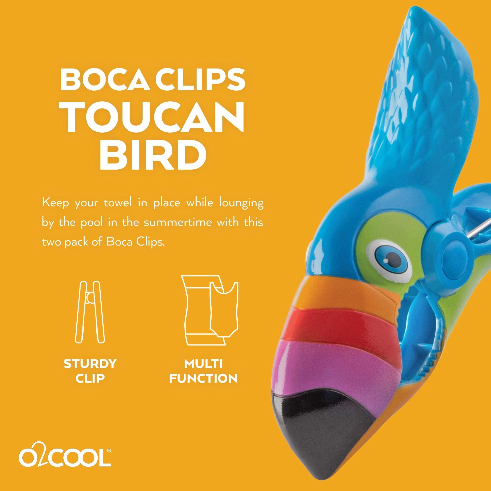 Pack of 2 BocaClip Tucan clips for two chairs.