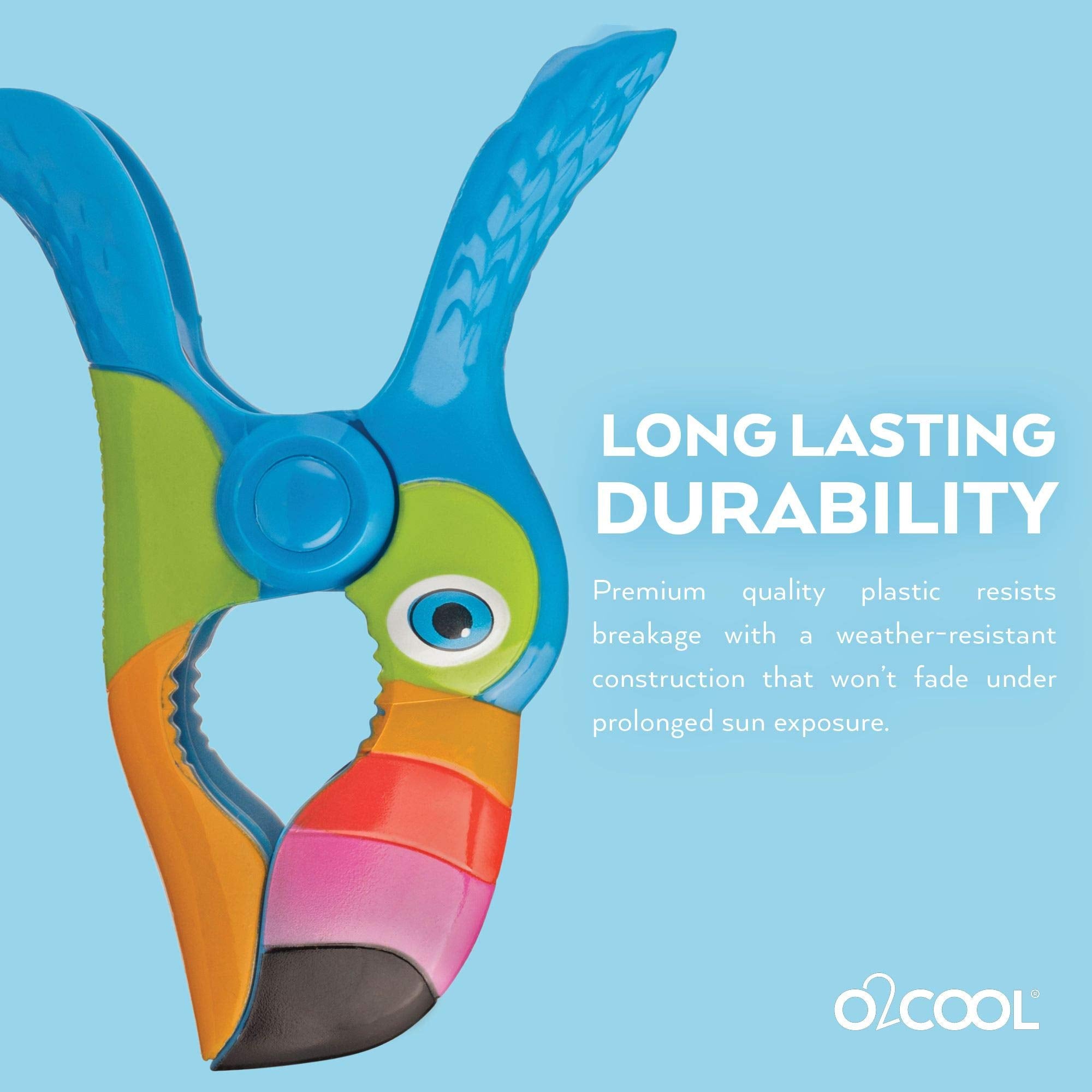 Weather-resistant plastic resists sun and weather damage.