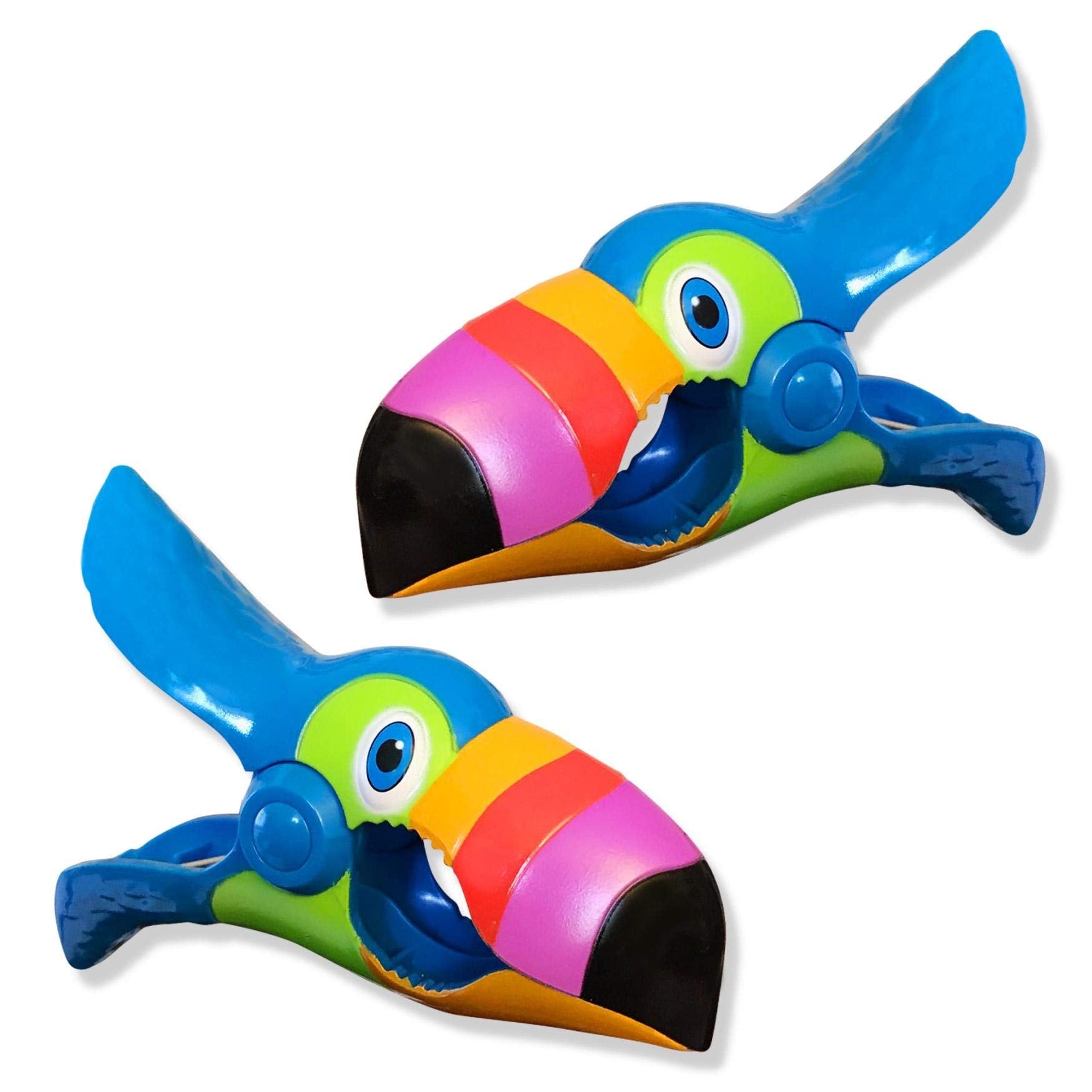 O2COOL BocaClip Tucan clip secures towels on pool chairs for breezy lounging.