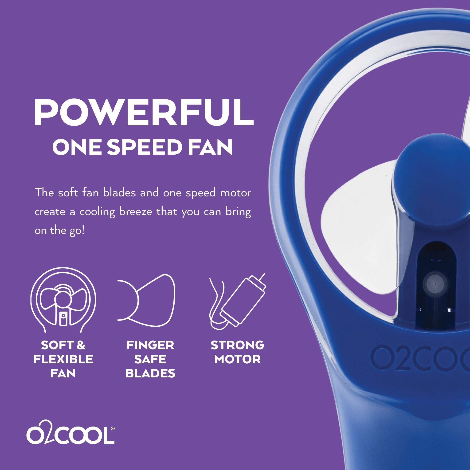 Beach and park outings become comfortable with O2COOL Elite misting fans.