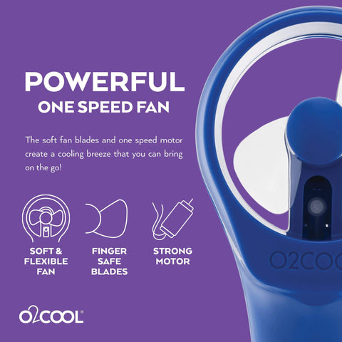 Beach and park outings become comfortable with O2COOL Elite misting fans.