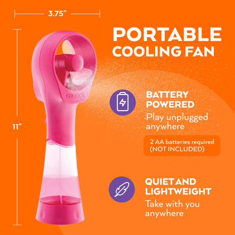 O2COOL Elite compact travel size fits easily in a bag.