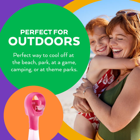 O2COOL Elite kid friendly design supports safe, simple cooling.