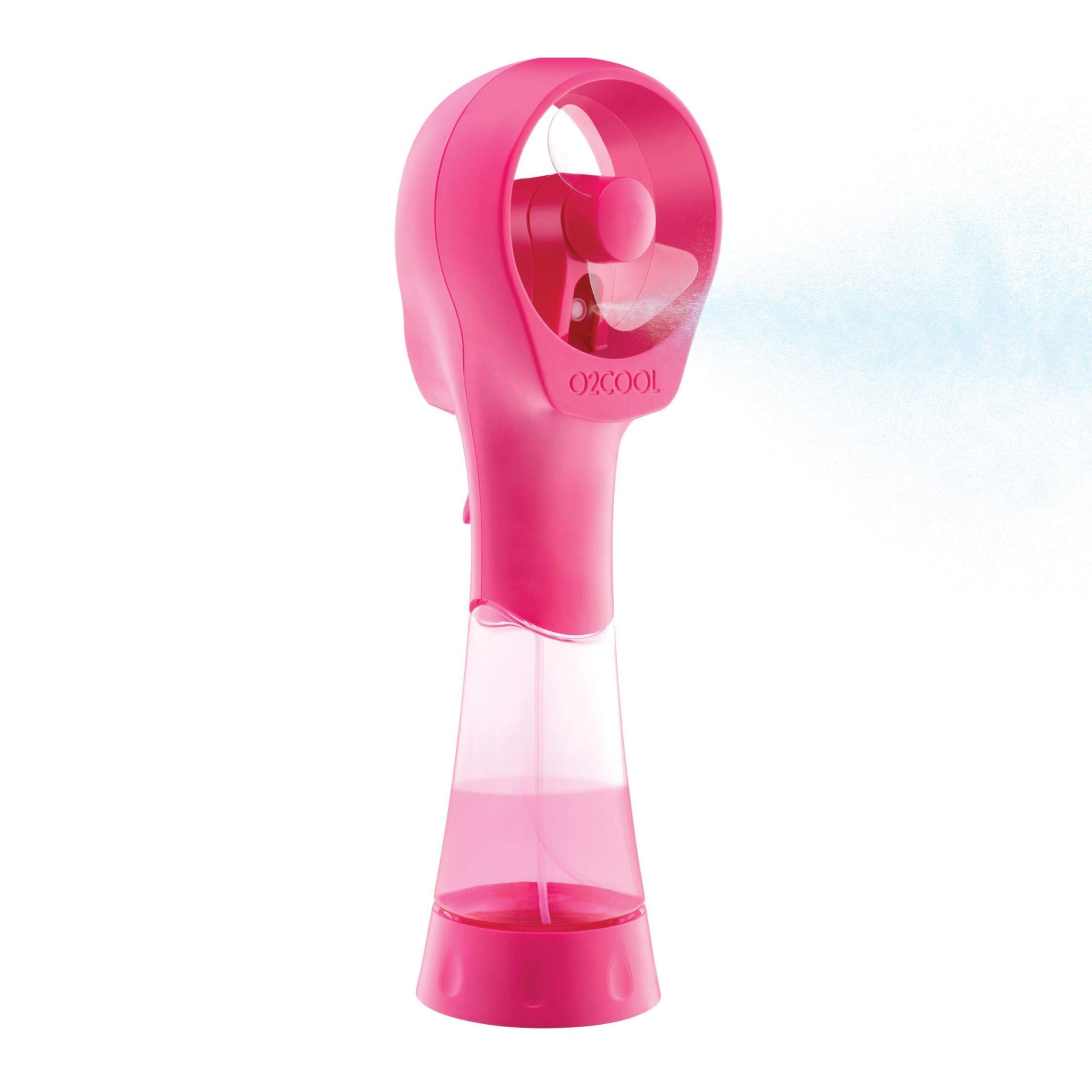 O2COOL Elite raspberry misting fan for portable cooling on the go.