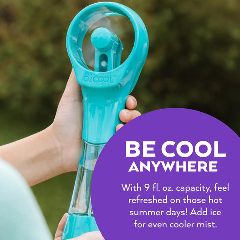 O2COOL Elite teal design adds style for outdoor use