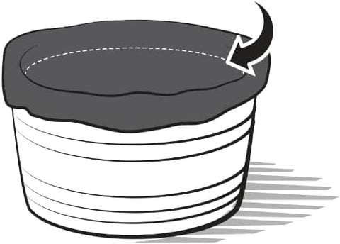 OAKENZ half-barrel liner waterproof inside a planter to prevent leaks.