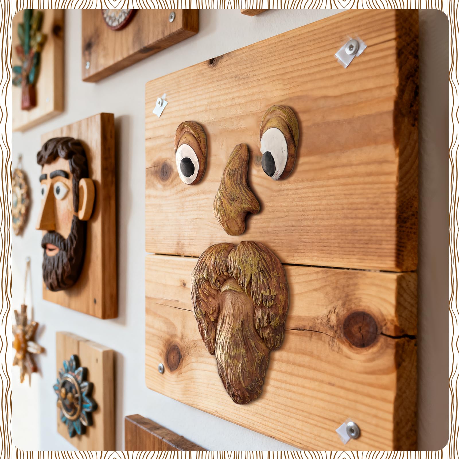 OALEN tree face delightful wink brightens gateways and garden paths
