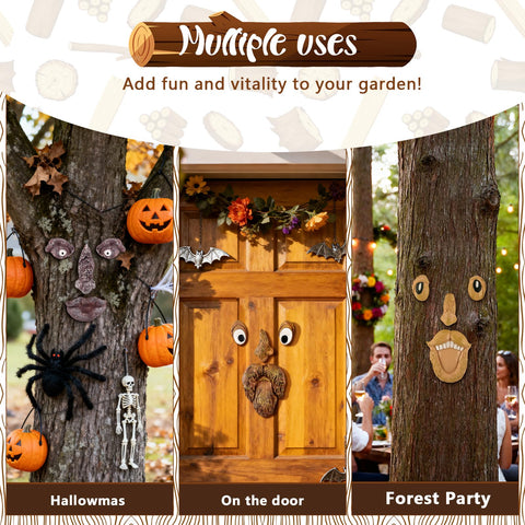 OALEN tree face friendly design suits Easter and year-round whimsy
