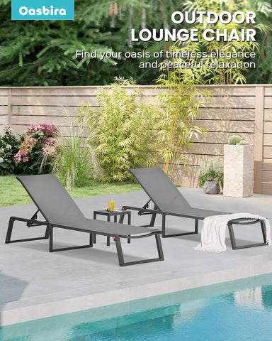Oasbira grounded legs provide sturdy support by the pool, beach, or yard.