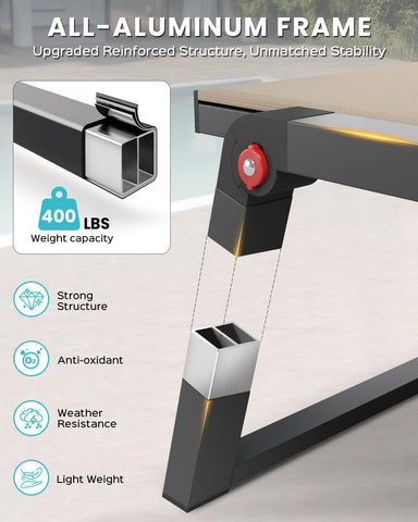 Oasbira five-position backrest for customized comfort.