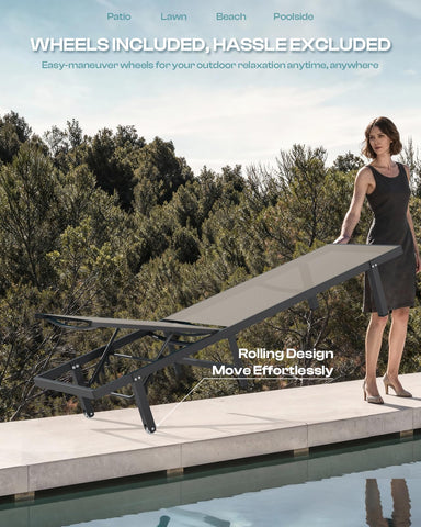 Oasbira Textilene seat provides breathable cooling for hot days.