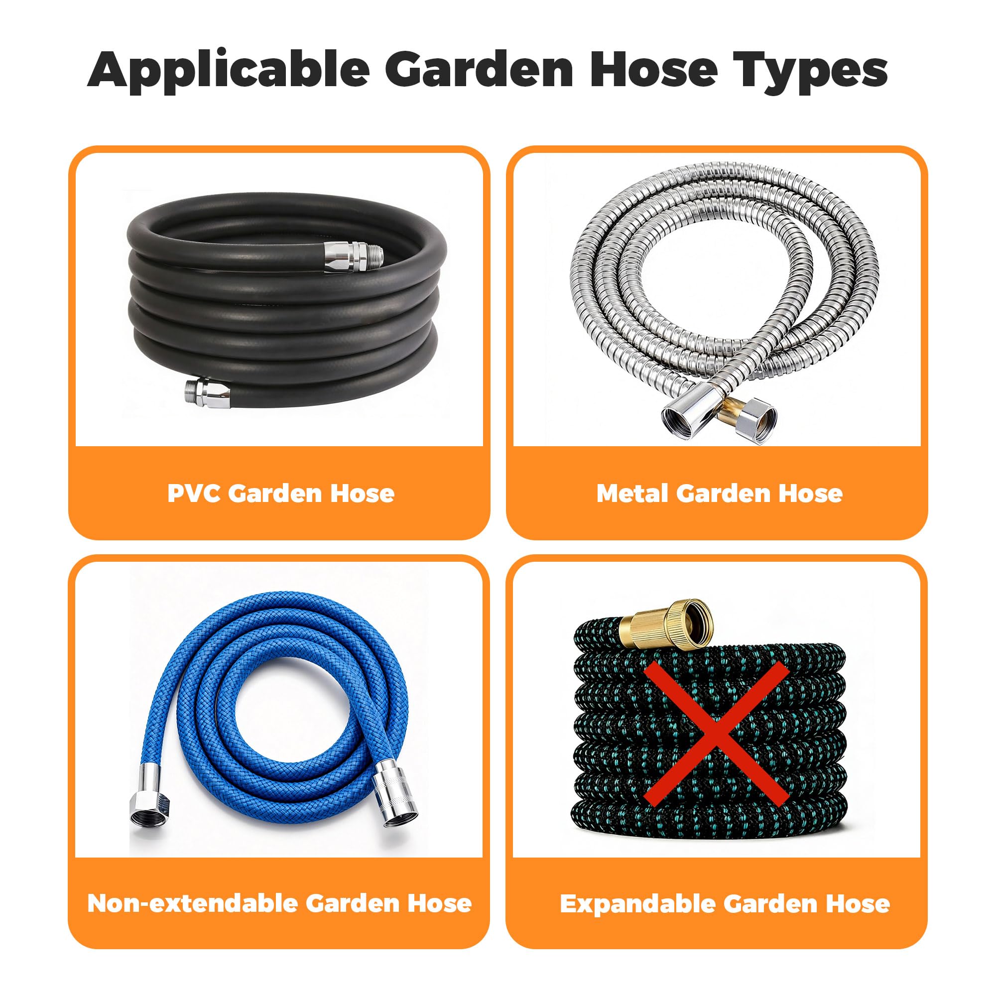 OasisTrim hose reel cart with an effort-saving handle eases storage.