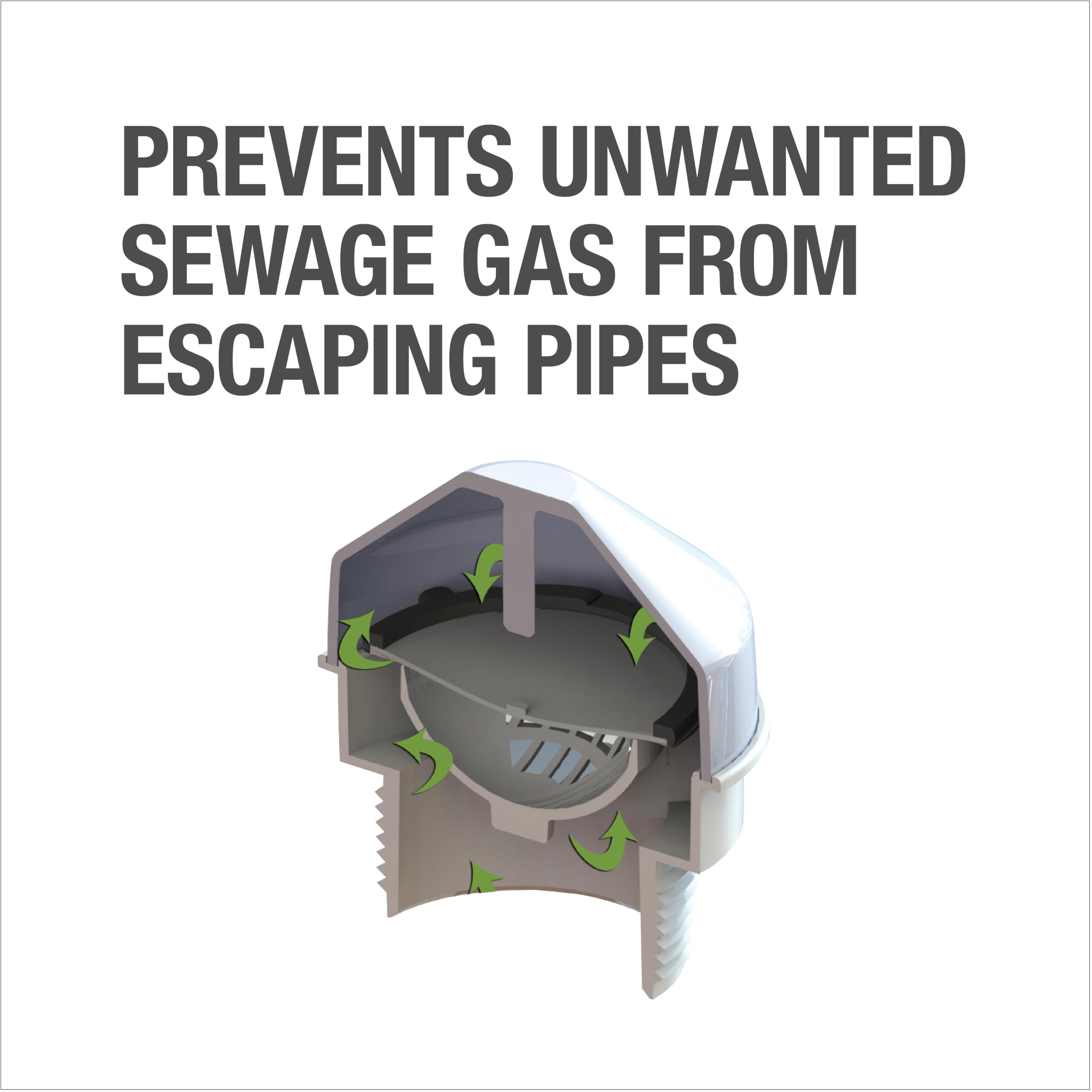 Under-sink installation using Oatey trap pack for island or remodel venting