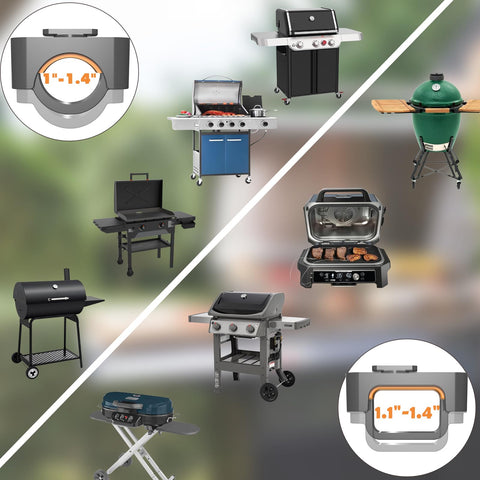 OATISLIFE light detaches as a handy flashlight for use away from the grill.