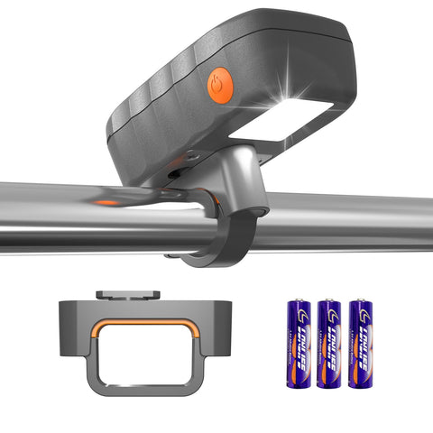 OATISLIFE grill light mounted on handle for bright night grilling.