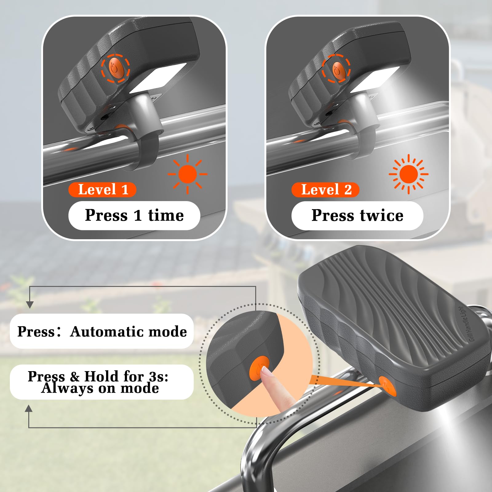 OATISLIFE grill lights install quickly with brackets for easy setup