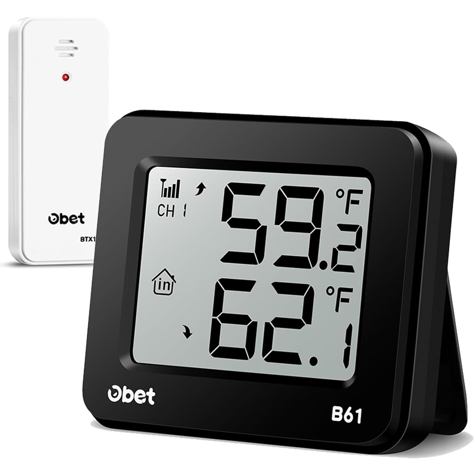 OBET indoor outdoor thermometer sensor with high precision for accurate readings