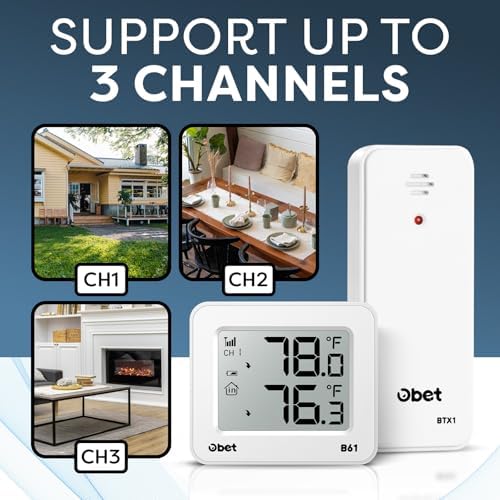 OBET thermometer sensor setup enables easy installation and reliable outdoor sensing.