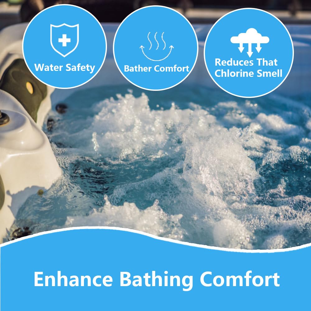 OBMAO spa mineral cartridge for soft, clear hot tub water