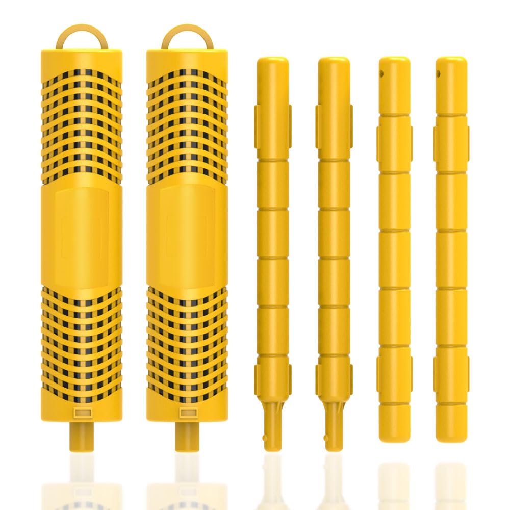 OBMAO Spa Mineral Sticks pack in yellow ready for spa water improvement