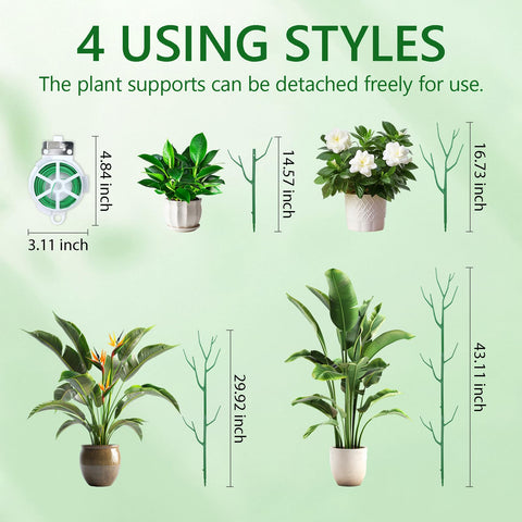 Obralitic pothos vine stake delivers vertical structure for tidy indoor plant displays.