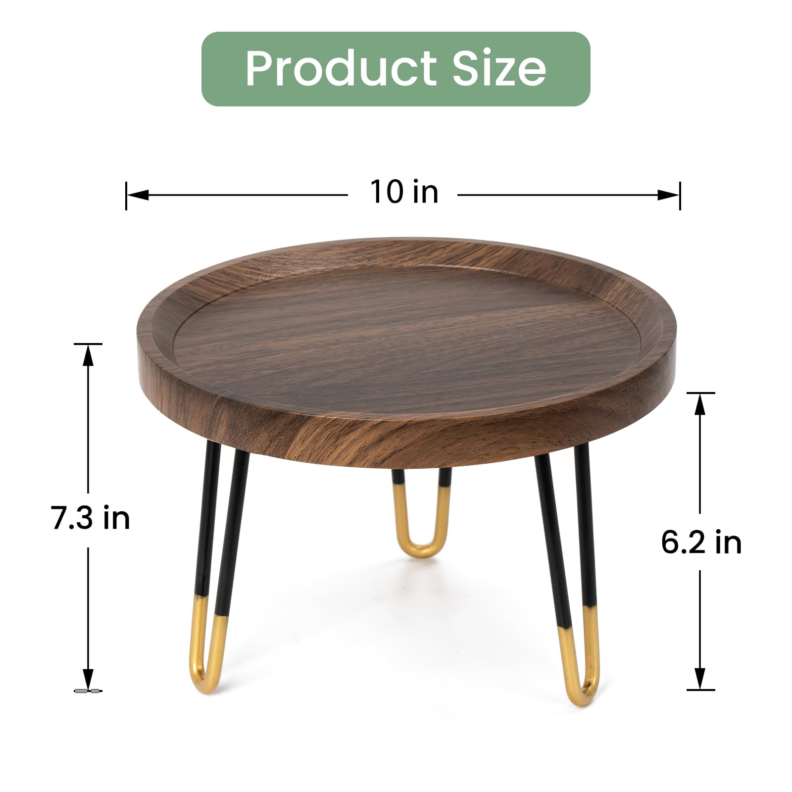 OBTAIN plant stand with sturdy metal legs for long-lasting support