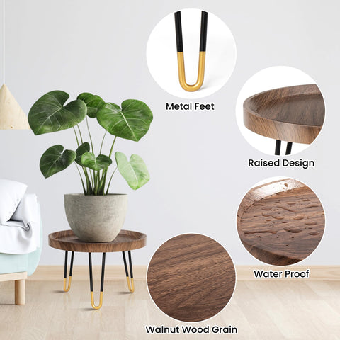 OBTAIN plant stand accommodates various pots for flexible styling options.