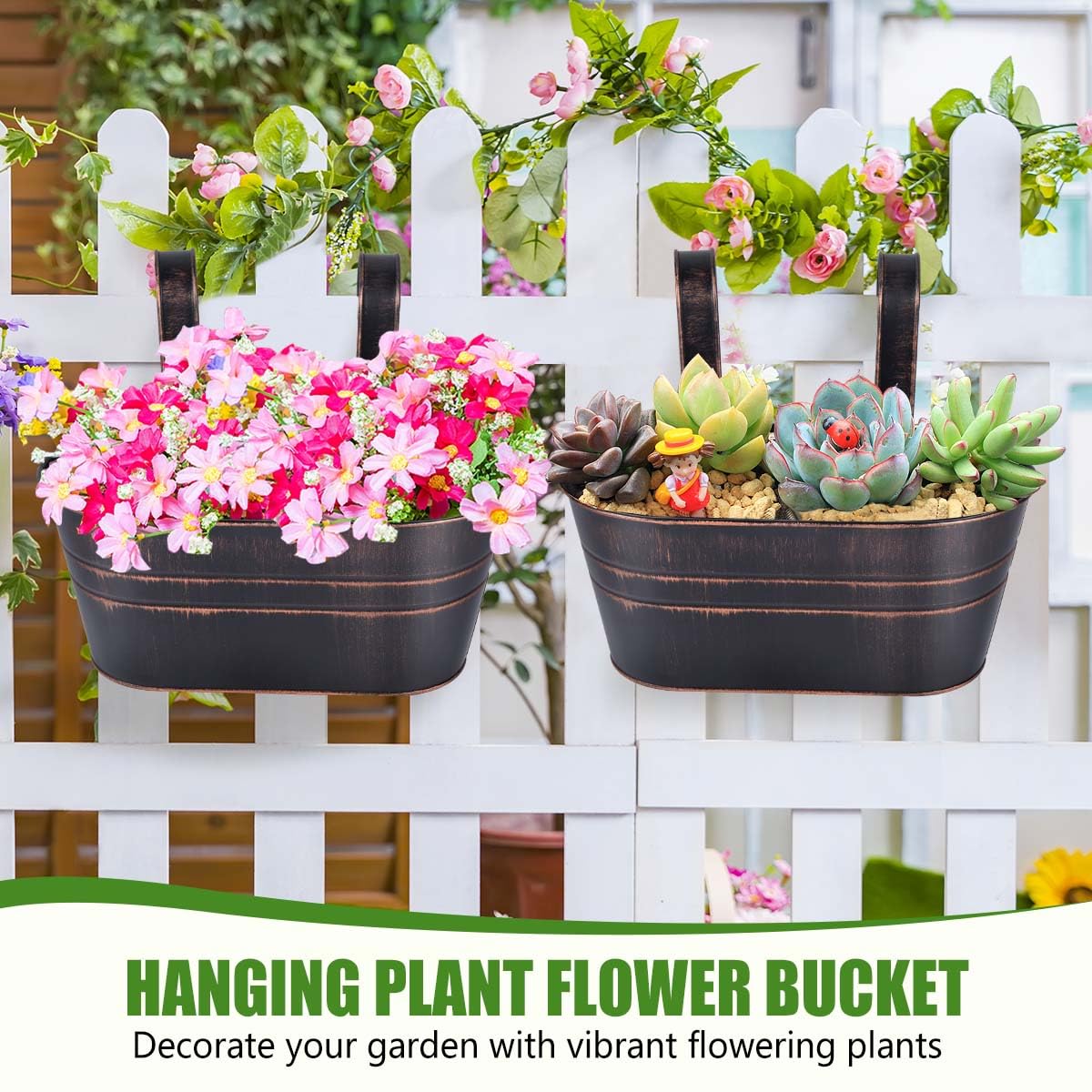 OBTANIM hanging planters offer versatile wall and window decor
