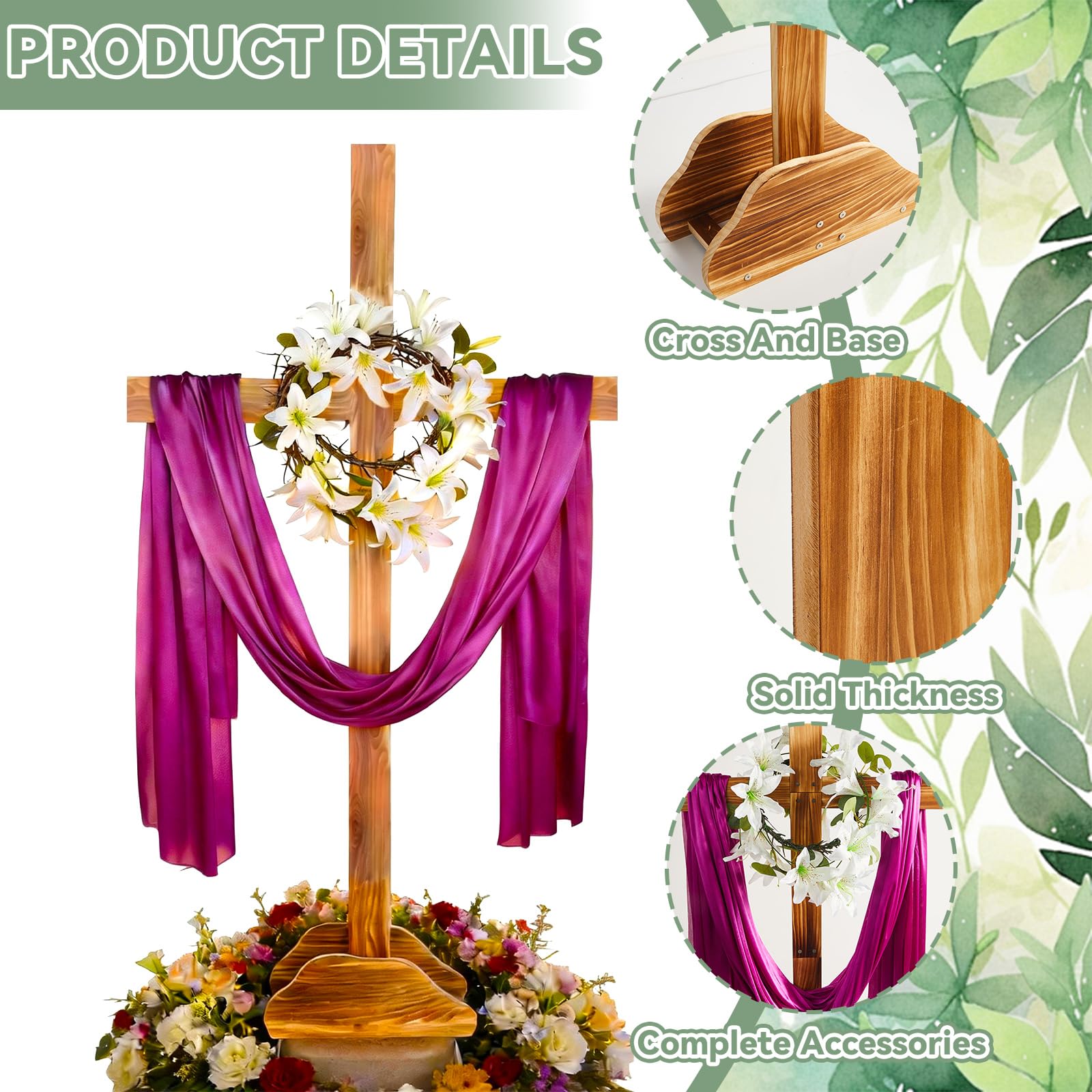 OBUSATT crown of thorns detail enhances Easter imagery.