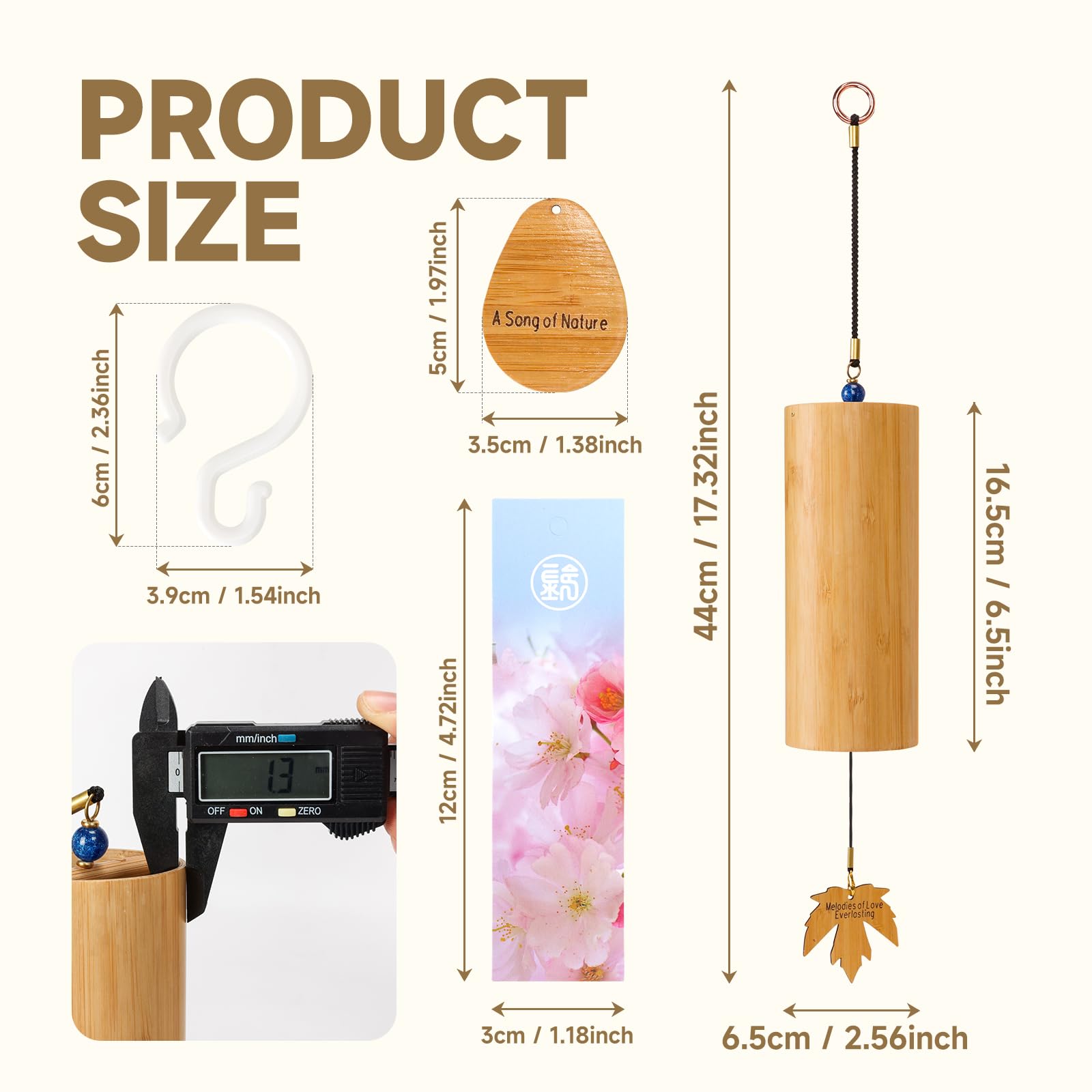 OcarinaWind deep tone chime C Major, rich notes for patio and balcony spaces.