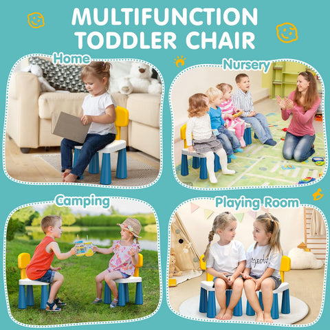 OCATO non-slip feet keep chairs steady on tiles, wood, or grass