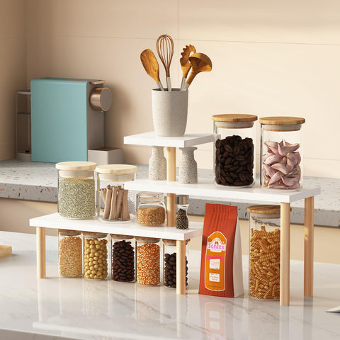 OcBuct elegant white and natural wood design complements modern rooms.