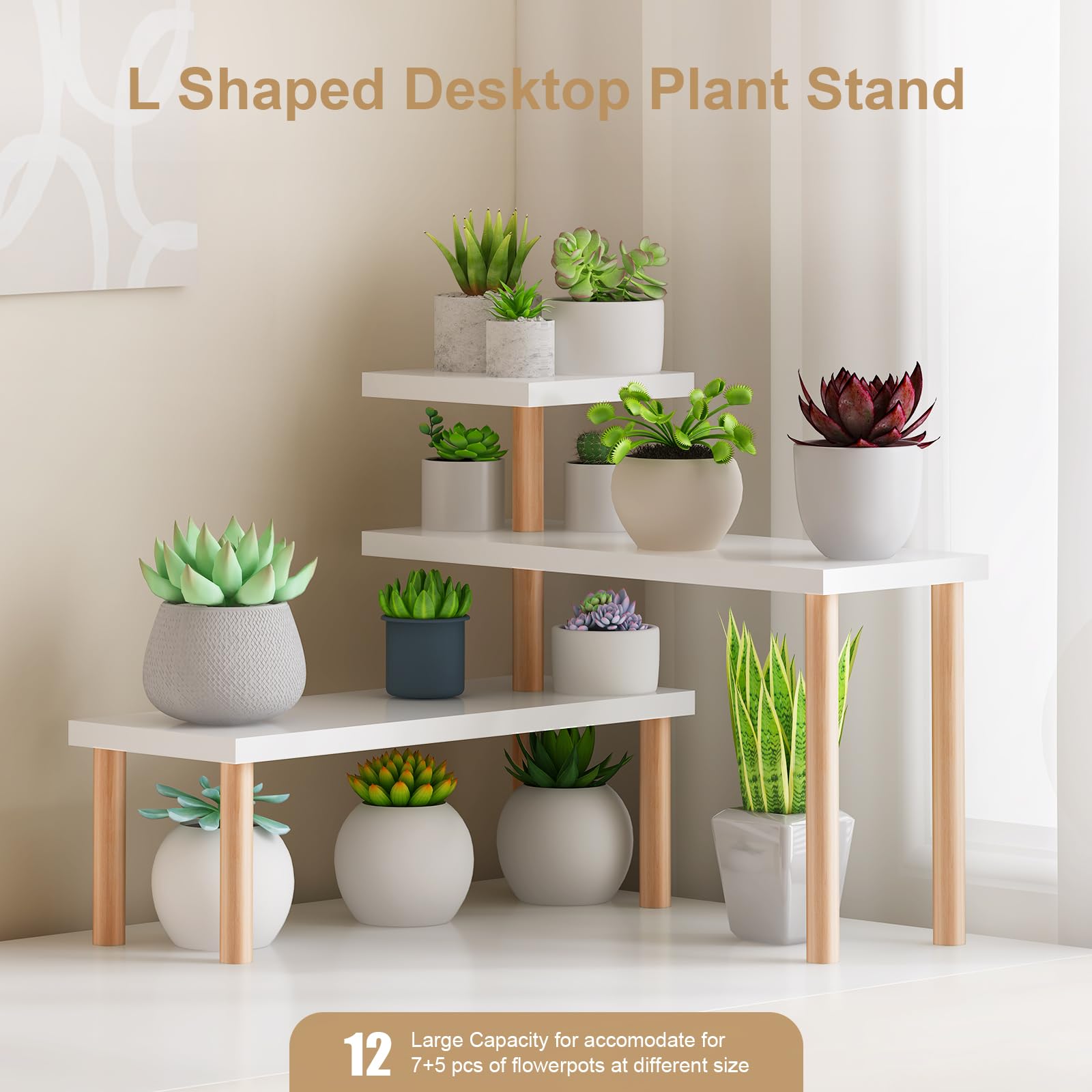 OcBuct window-sill organizer doubles as a space-saving desk shelf.