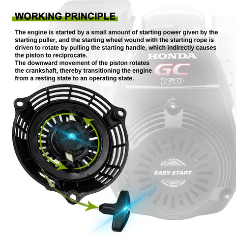 OCEAIR heavy-duty recoil starter construction supports frequent engine starts
