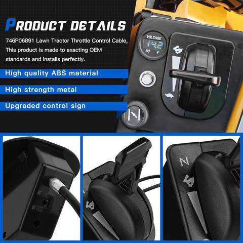 OCEAIR throttle cable with included tools for easier on-site install