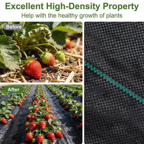 Ocean Ice breathable ground cover supports soil moisture and airflow
