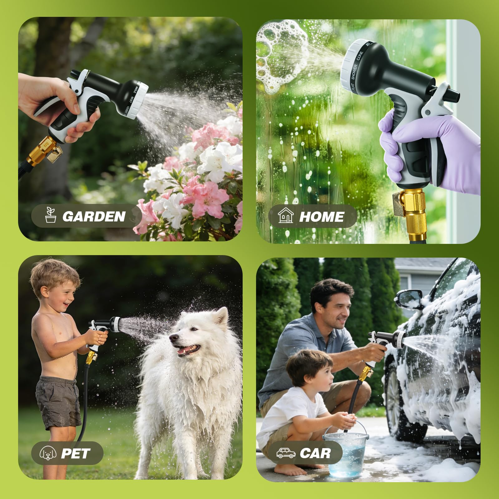 Ocean Ice Garden Hose lightweight design makes outdoor chores easier