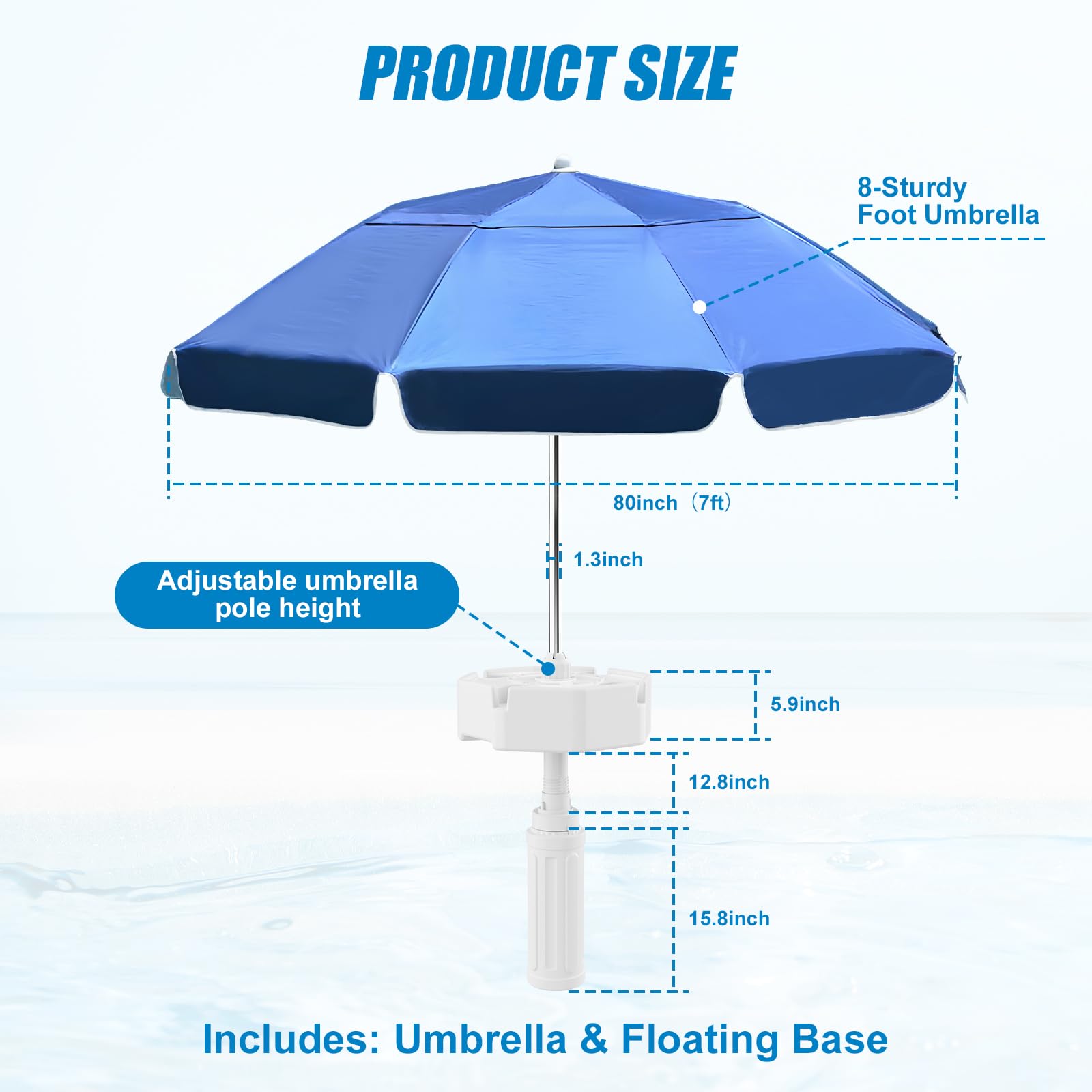OceanaFlow portable carry bag for easy transport and storage.