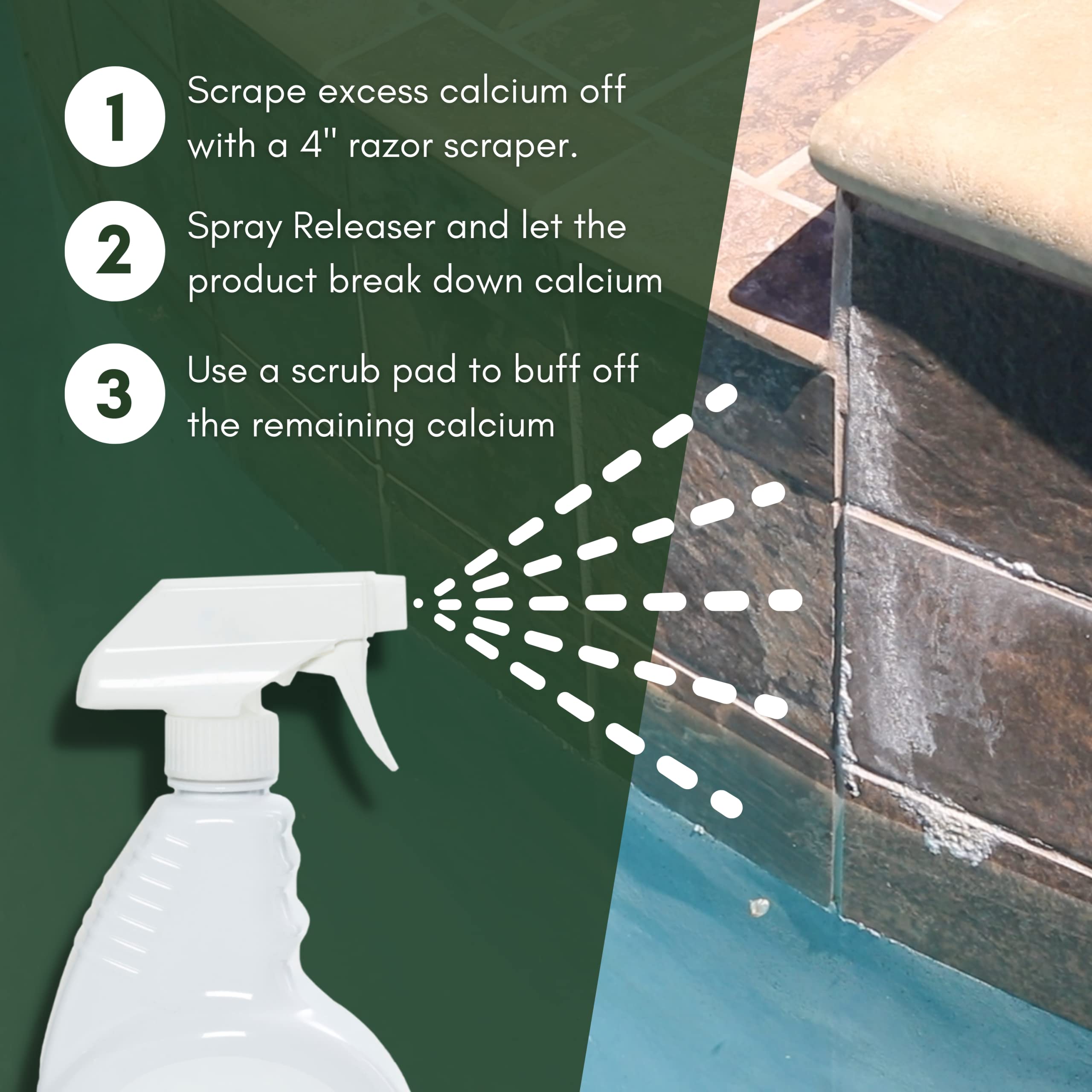 OCEANCARE mineral acid-free formulation cleans mineral buildup without surface damage.