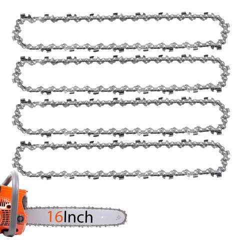 O-CONN 4Pack 16-Inch chain with 38LP pitch for smooth, precise cuts.