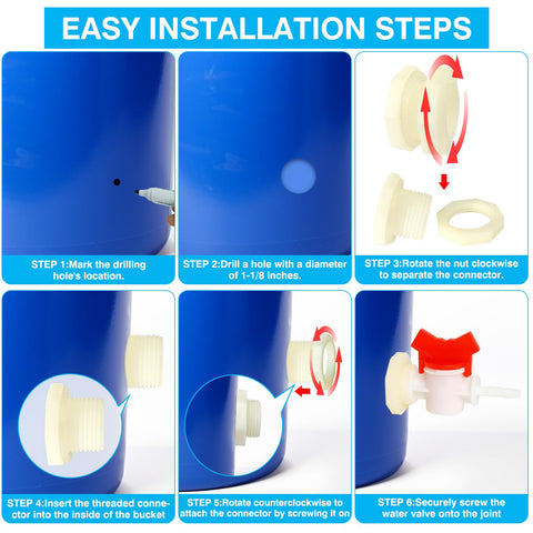 OCQOTAT mesh filter washer for clean water flow and reduced clogs.