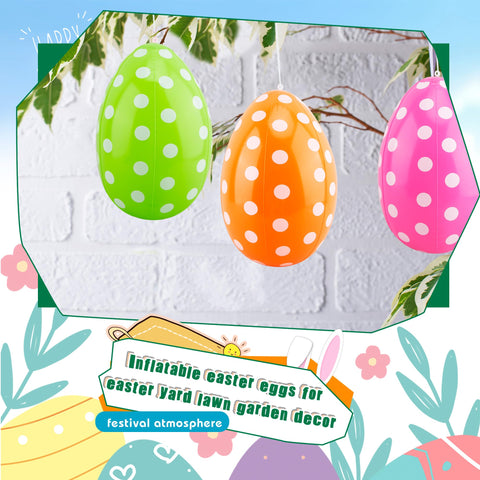Octaday inflatable eggs inflate from bottom for quick setup and reuse.