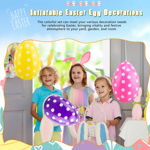 Octaday PVC eggs are waterproof and wear resistant for long-lasting displays.