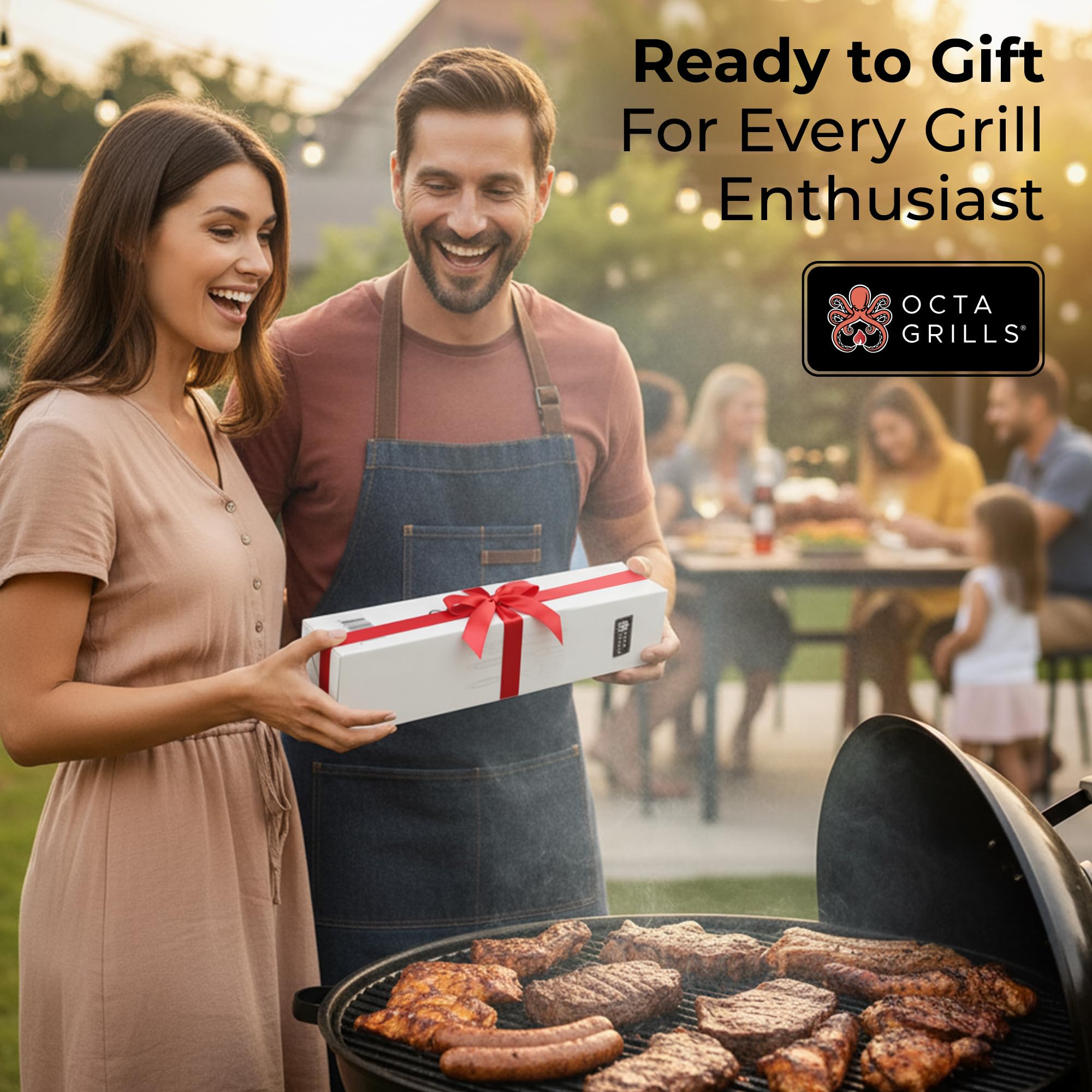 OctaGrills durable stainless steel resists heat and bending during high-heat grilling.
